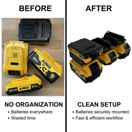 DeWalt 18V Akku Wandhalter (2-8 Slots)