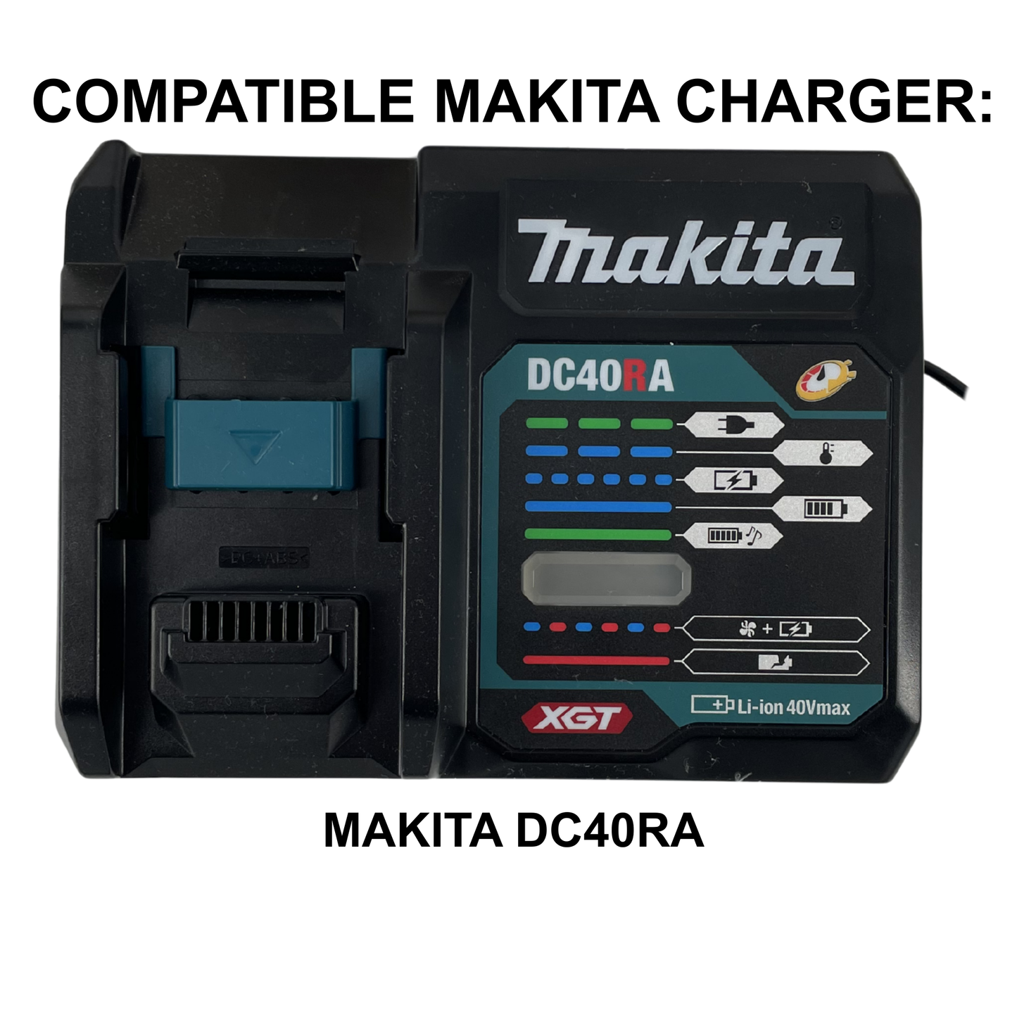 Personalisiertes Makita 40V Akku- & Ladegerät-Tragesystem (bis zu 12 Akkus)