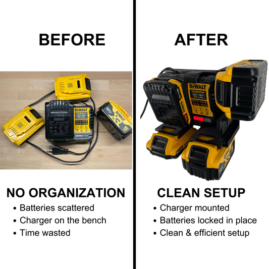 DeWalt DCB1104 Wandhalterung mit Akkuhalter (2 oder 4 Akkus)