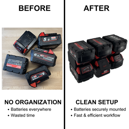 Milwaukee M18 Akku Wandhalter (2-8 Slots)