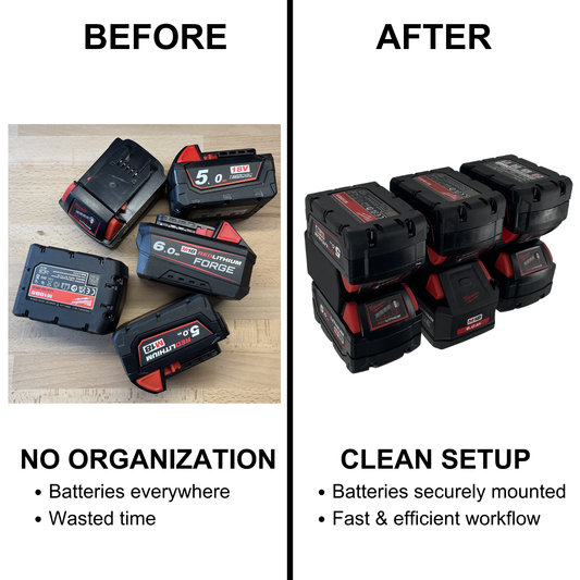 Milwaukee M18 Akku Wandhalter (2-8 Slots)