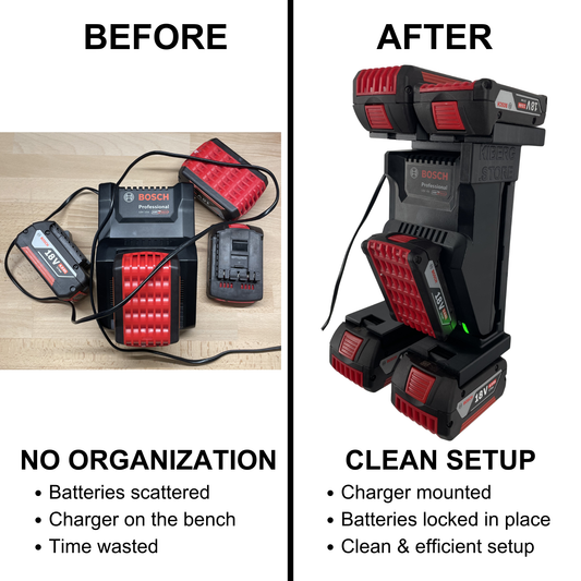 Bosch GAL18V-40 Wandhalterung mit Akkuhalter (2-4 Akkuplätze)