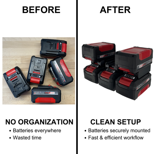 Einhell Power X-Change 18V Akku Wandhalter (2–8 Slots)