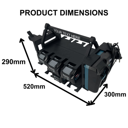 Personalisiertes Makita 40V Akku- & Ladegerät-Tragesystem (bis zu 18 Akkus)