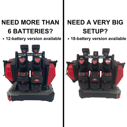 Personalisierter KIBERG Akkuträger für Milwaukee M18 & M12 | Wunschtext Gravur | Geschenk Handwerker