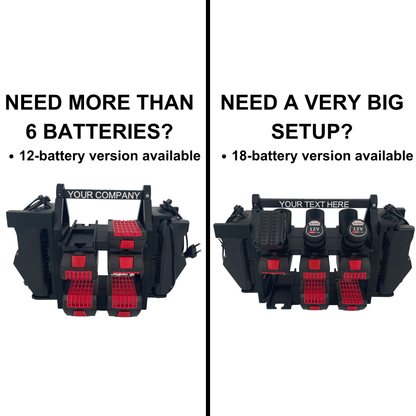 Personalisierter KIBERG Akkuträger für Bosch 18V & 12V | Wunschtext Gravur | Geschenk Handwerker