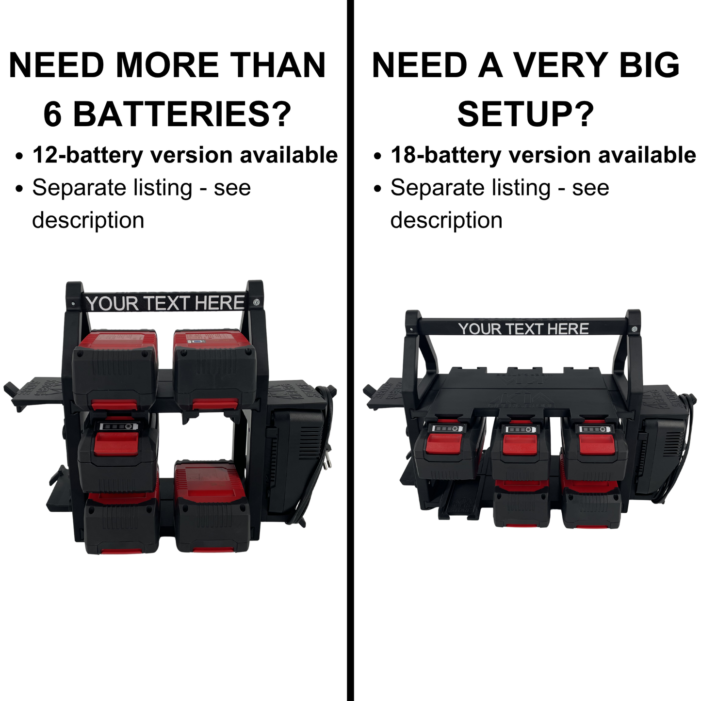 Personalisierter KIBERG Akkuträger für Einhell 18V Power X-Change | Wunschtext Gravur | Geschenk Handwerker
