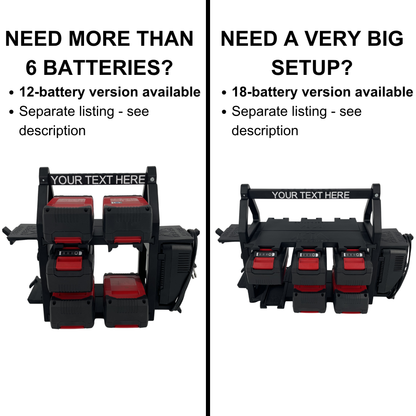 Personalisierter KIBERG Akkuträger für Einhell 18V Power X-Change | Wunschtext Gravur | Geschenk Handwerker