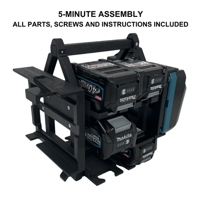 Makita 40V Akku- & Ladegerät-Tragesystem (bis zu 12 Akkus)