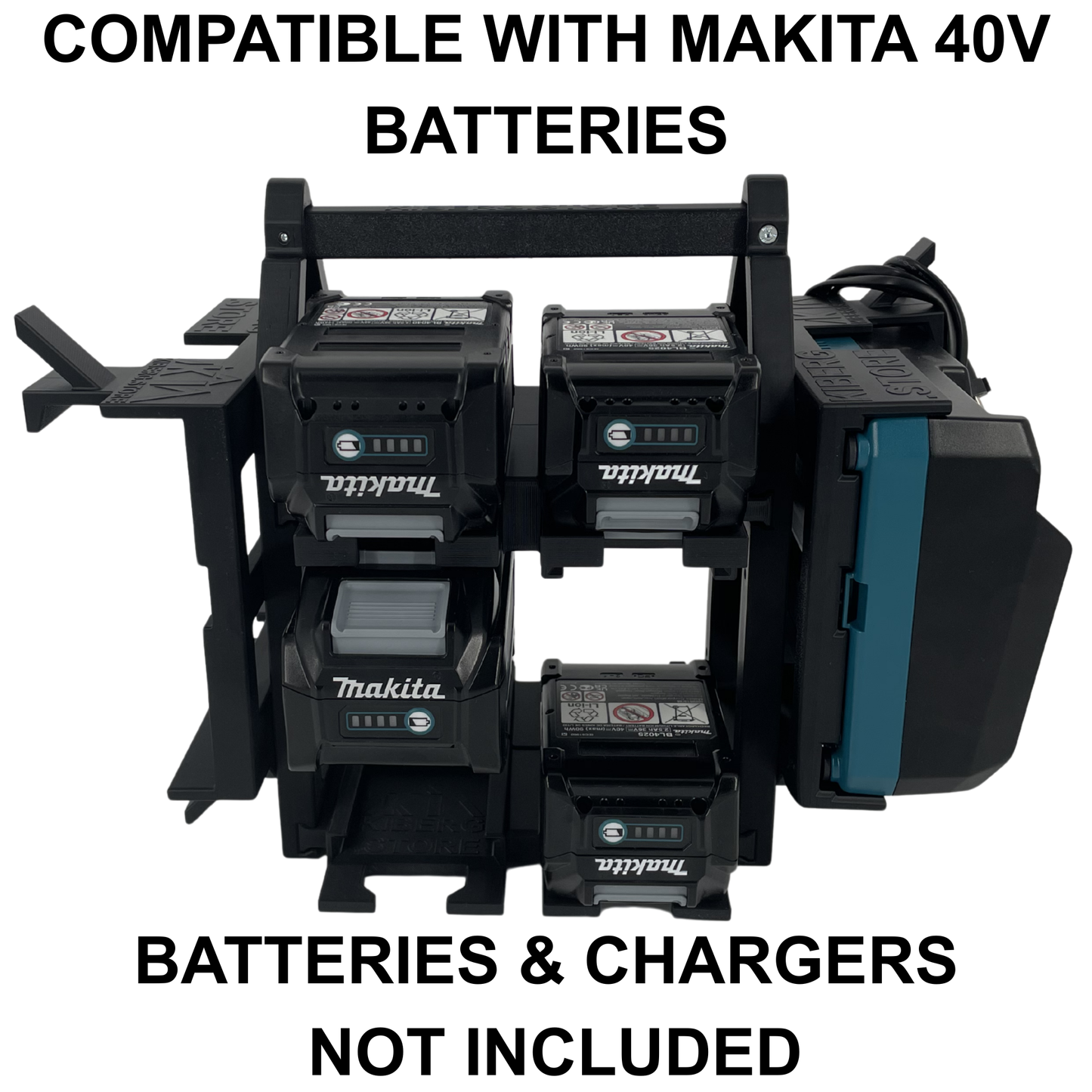 Makita 40V Akku- & Ladegerät-Tragesystem (bis zu 12 Akkus)