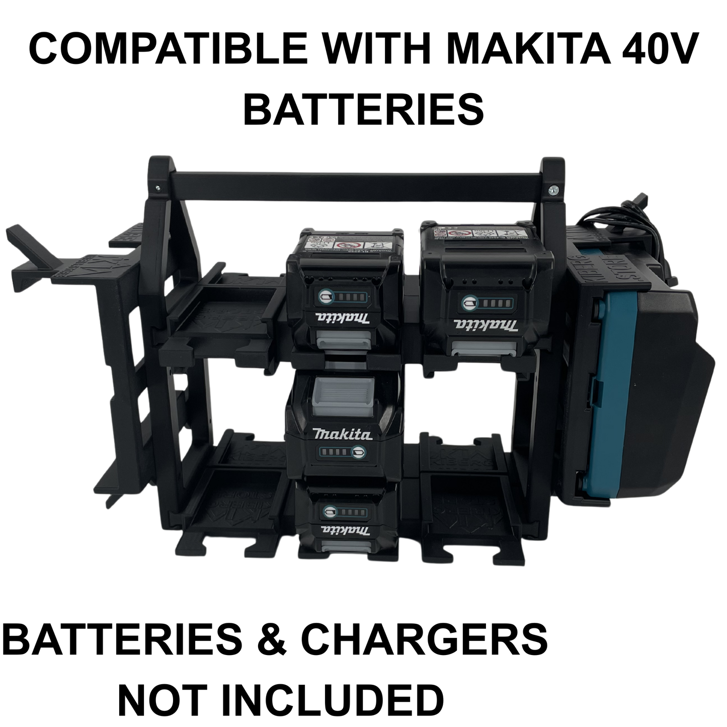Makita 40V Akku- & Ladegerät-Tragesystem (bis zu 18 Akkus)
