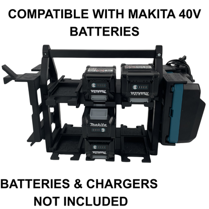 Makita 40V Akku- & Ladegerät-Tragesystem (bis zu 18 Akkus)
