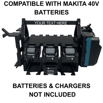 Personalisiertes Makita 40V Akku- & Ladegerät-Tragesystem (bis zu 18 Akkus)