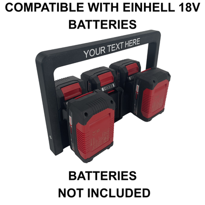 Personalisierter KIBERG Akkuträger für Einhell 18V Power X-Change | Wunschtext Gravur | Geschenk Handwerker
