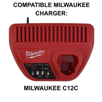 KIBERG Wandhalterung für Milwaukee C12C Ladegerät | Slide-In System | Werkstatt & Garage