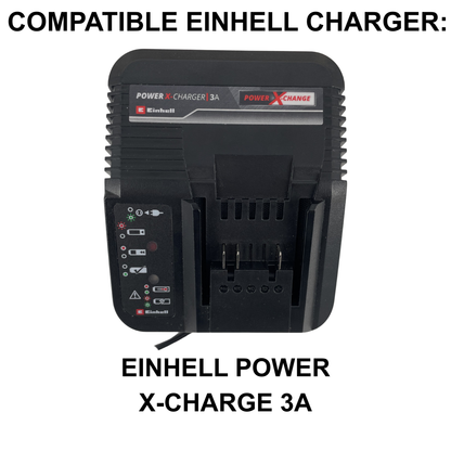 Einhell Power X-Charger 3A Wandhalterung mit Akkuhalter (2 oder 4 Akkus)