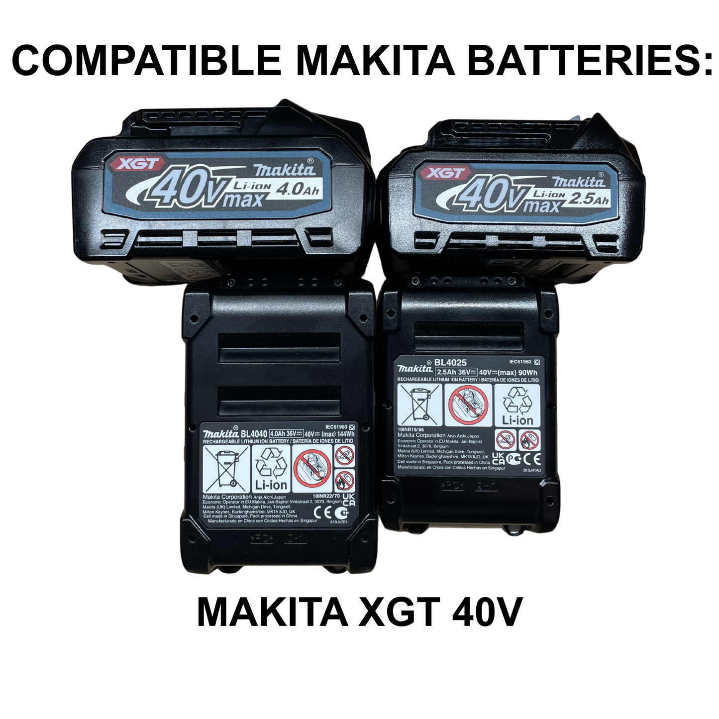 KIBERG Akku-Wandhalterung für Makita XGT 40V | Click-in Verriegelung | Werkstatt & Transporter
