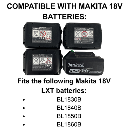 Personalisierter Zweifärbiger Makita 18V Akku Knopf