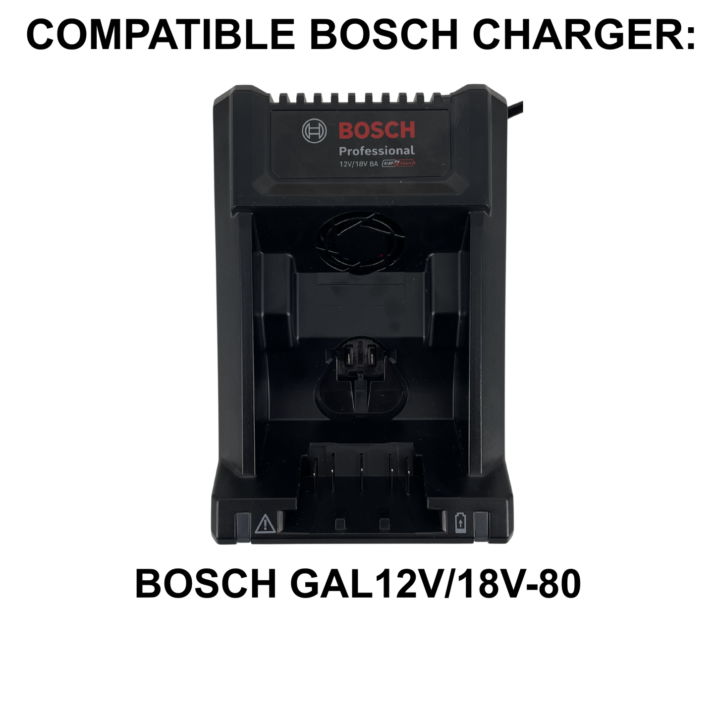KIBERG Wandhalterung für Bosch GAL12V/18V-80 Ladegerät | Slide-In | Werkstatt & Garage