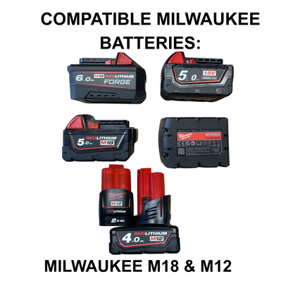 Personalisierter KIBERG Akkuträger für Milwaukee M18 & M12 | Wunschtext Gravur | Geschenk Handwerker