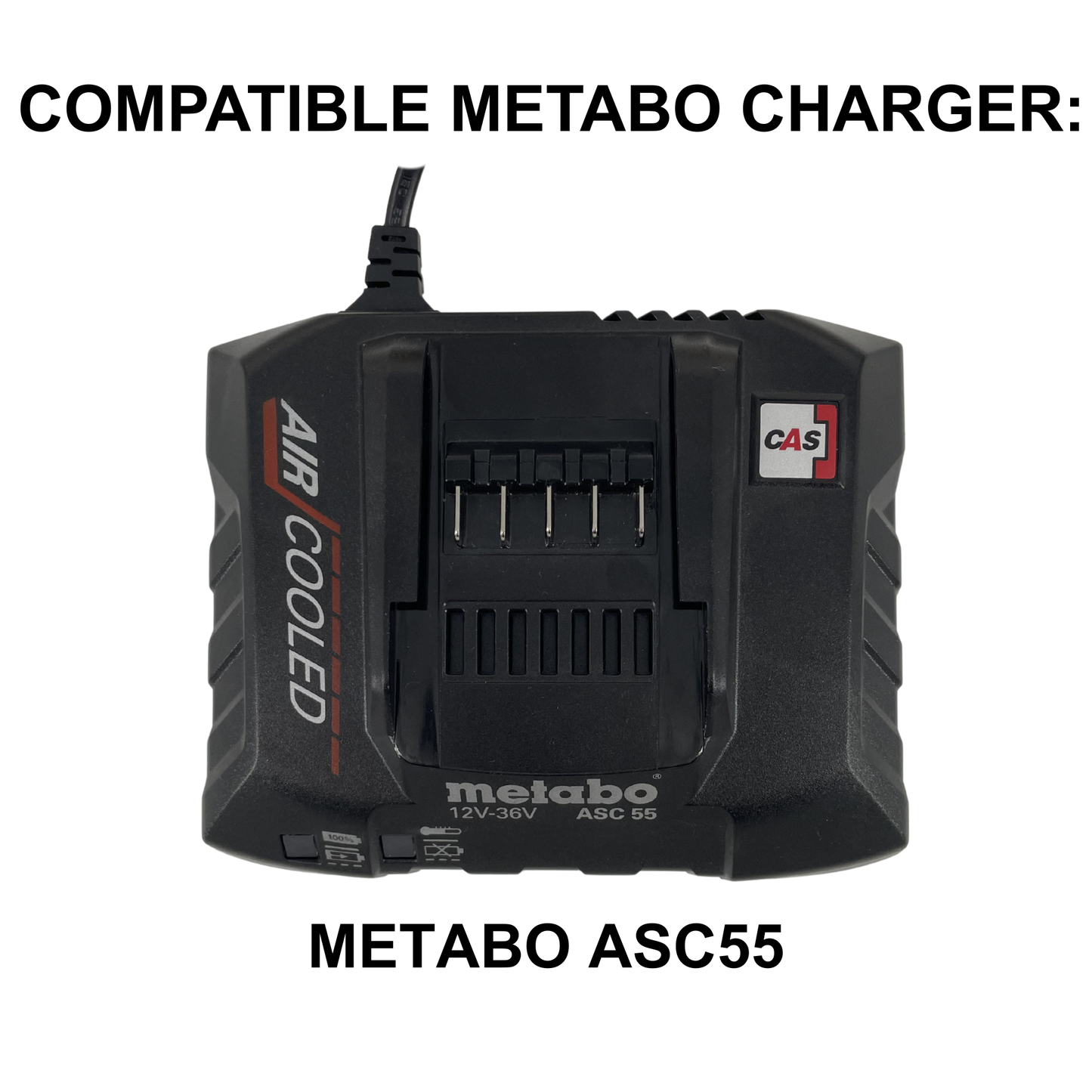 KIBERG Akkuträger für Metabo 18V | Platz für 8 Akkus & 2 ASC 55 Ladegeräte | mobil & wandmontierbar | aus Österreich