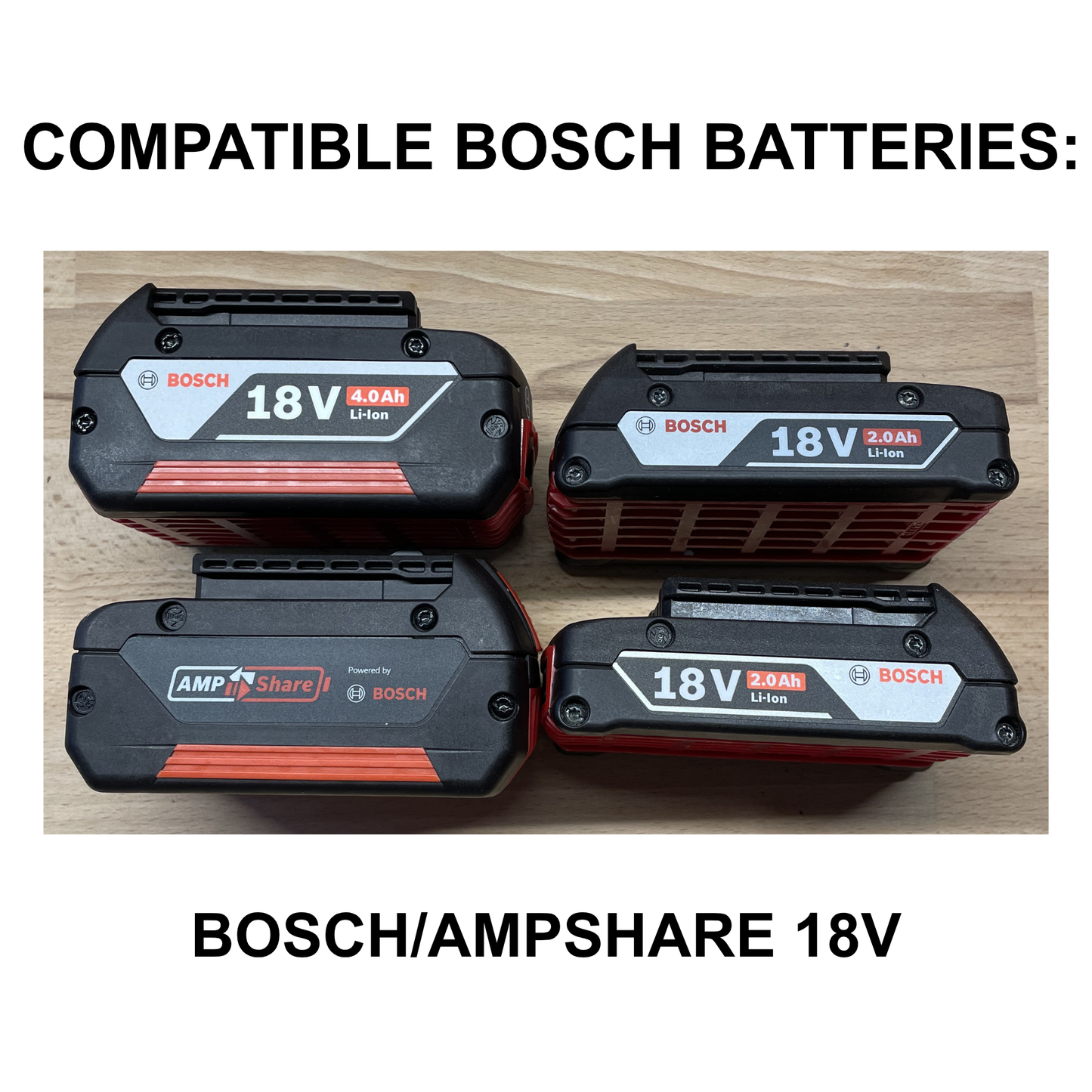 Personalisierter KIBERG Akkuträger für Bosch 18V | Wunschtext Gravur | 4 oder 6 Akkus | Geschenk Handwerker