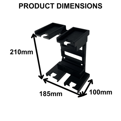 Bosch 18V-20 Wandhalterung mit Akkuhalter (2-4 Akkuplätze)