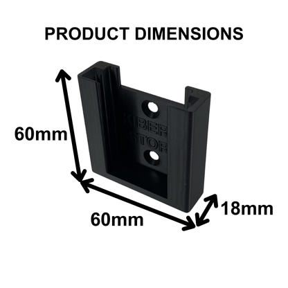 KIBERG Wandhalterung für DeWalt 18V Akkus | Slide-In System | Werkstatt Organizer