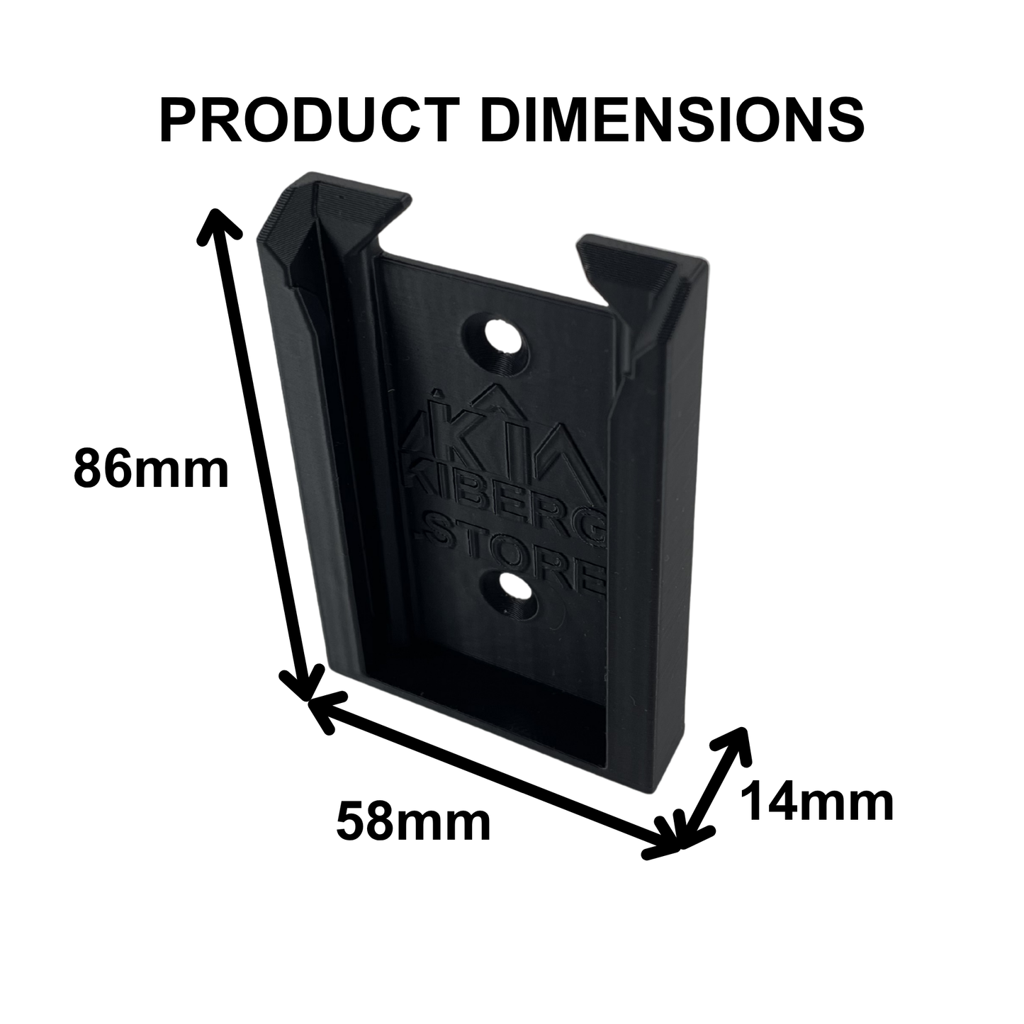 KIBERG Wandhalterung für Einhell 18V Power X-Change | Klick-Verschluss | Akku-Organizer