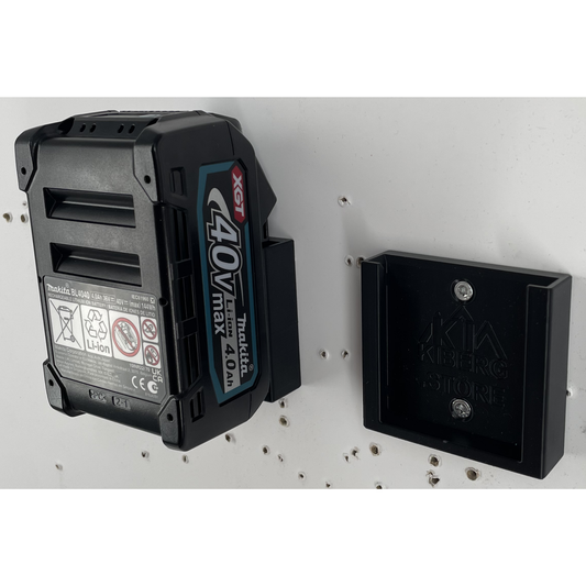 KIBERG Akku-Wandhalterung für Makita XGT 40V | Slide-In System ohne Knopf | Werkstatt Organizer