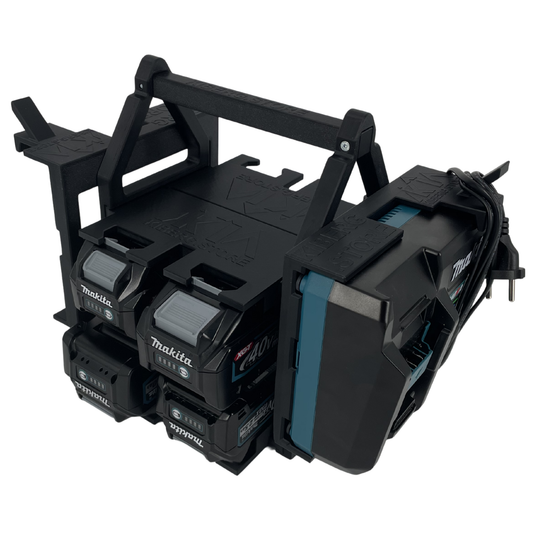 Makita 40V Akku- & Ladegerät-Tragesystem (bis zu 12 Akkus)