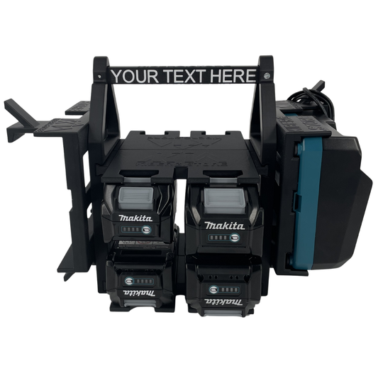 Personalisiertes Makita 40V Akku- & Ladegerät-Tragesystem (bis zu 12 Akkus)
