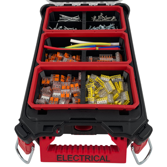 KIBERG Stapelbox Einsatz für Milwaukee Packout Organizer | Doppelte Fächer | Volle Höhe bis zum Deckel