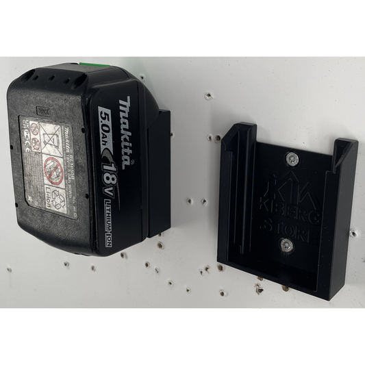 KIBERG Wandhalterung für Makita 18V LXT Akkus | Slide-In Batteriehalter | Werkstatt Organizer
