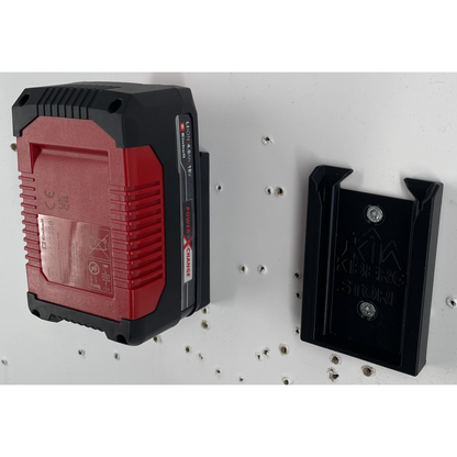 KIBERG Wandhalterung für Einhell 18V Power X-Change | Klick-Verschluss | Akku-Organizer