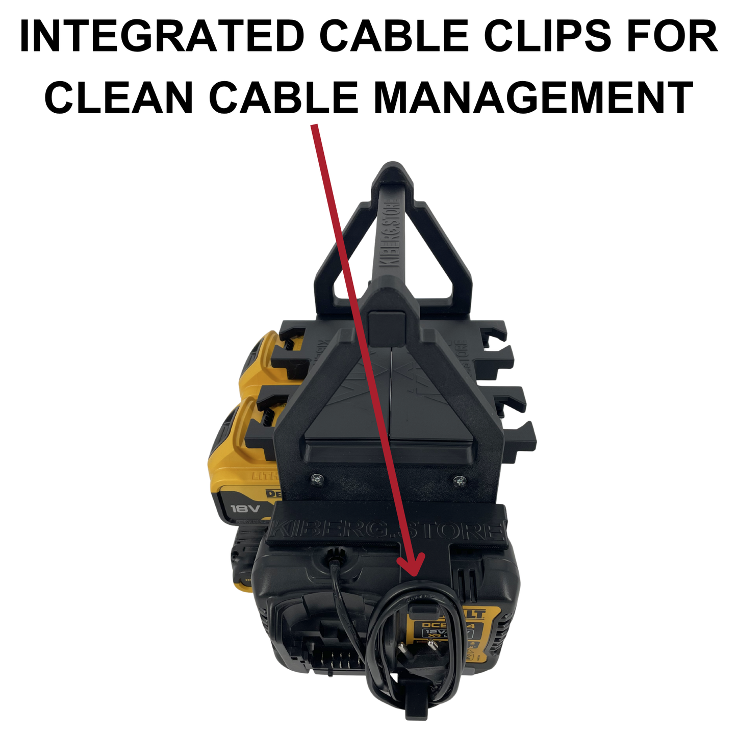 Personalisiertes DEWALT Akku- & Ladegerät-Tragesystem (bis zu 12 18V Akkus)