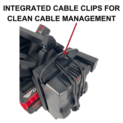 Bosch Akku- & Ladegerät-Tragesystem – Tragbarer Organizer für bis zu 12 Akkus (12V & 18V)