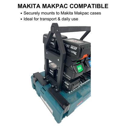Makita Akku- & Ladegerät-Tragesystem (bis zu 18 Akkus) – Makpac kompatibel