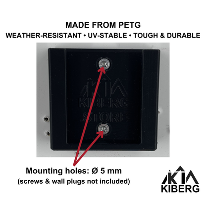 KIBERG Akku-Wandhalter für Metabo 18V CAS | Slide-In Montage | Werkstatt-Organizer aus PETG