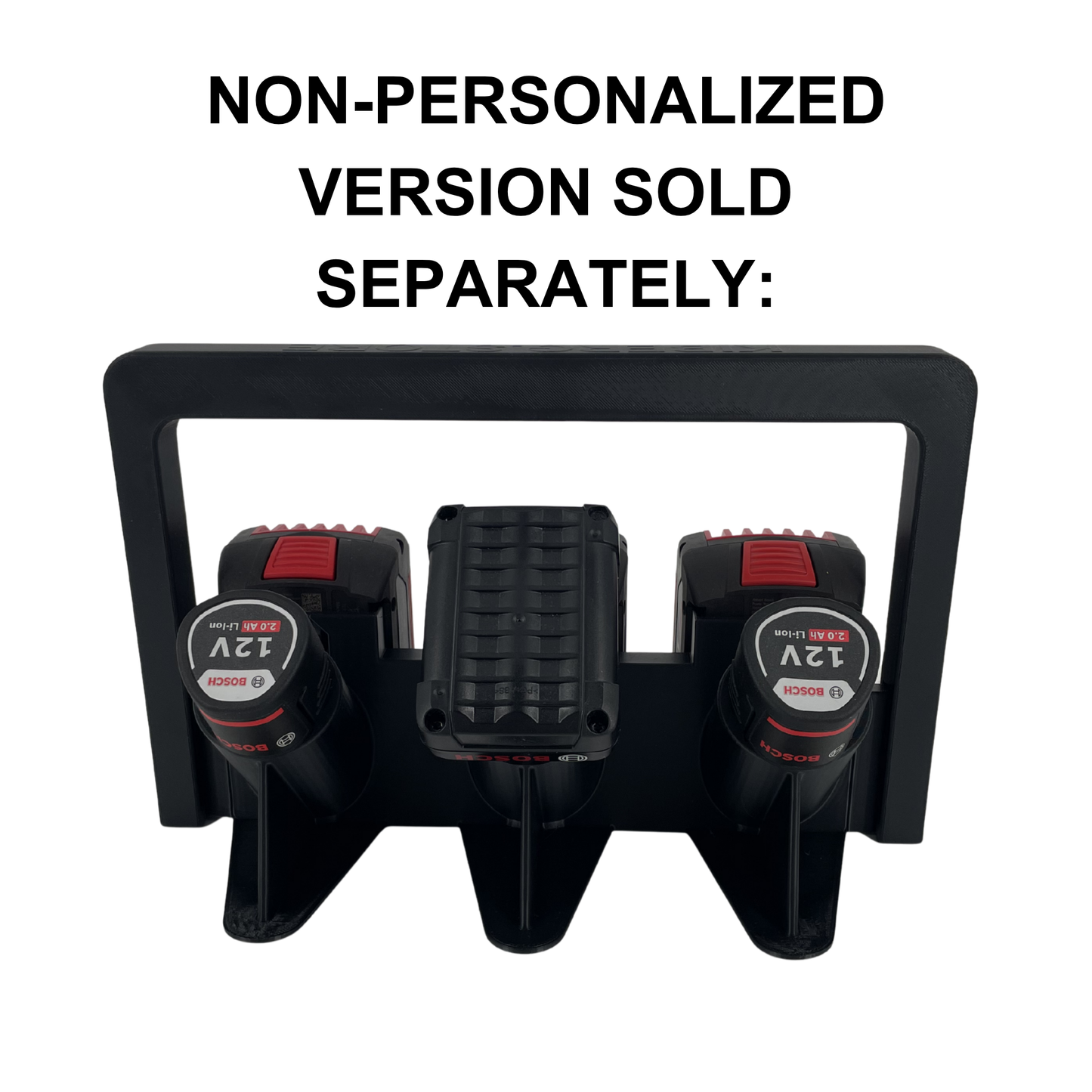 Personalisierter KIBERG Akkuträger für Bosch 18V & 12V | Wunschtext Gravur | Geschenk Handwerker