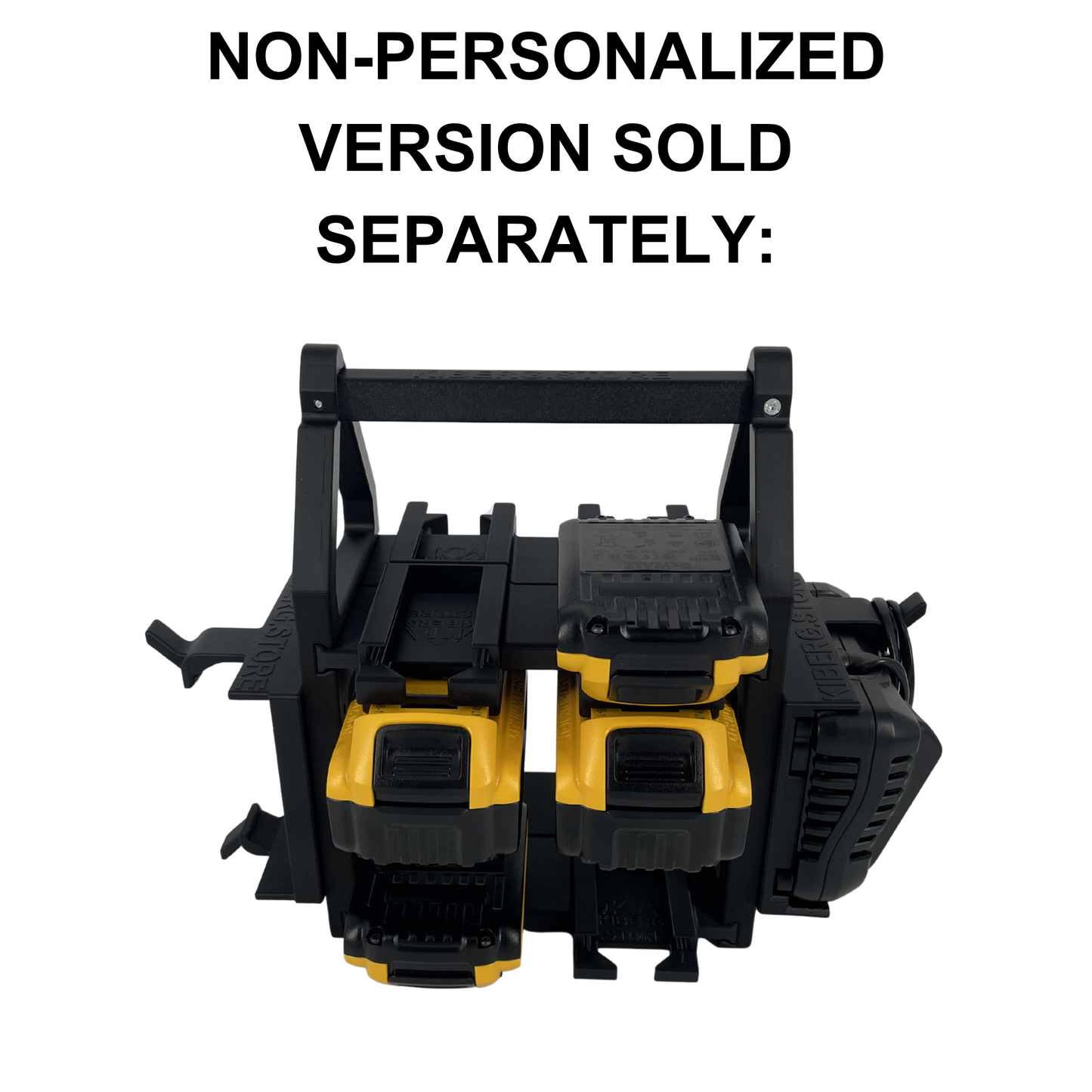 Personalisiertes DEWALT Akku- & Ladegerät-Tragesystem (bis zu 12 18V Akkus)