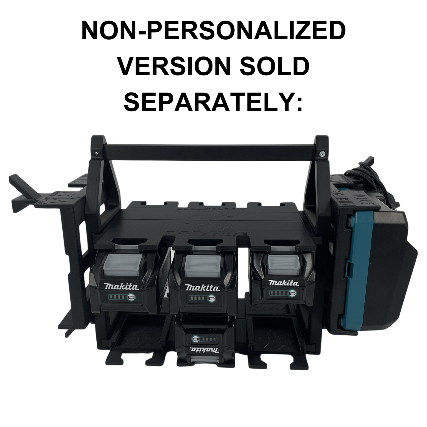 Personalisiertes Makita 40V Akku- & Ladegerät-Tragesystem (bis zu 18 Akkus)