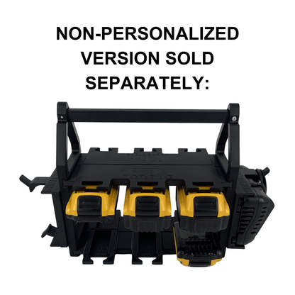 Personalisiertes DEWALT Akku- & Ladegerät-Tragesystem (bis zu 18 18V Akkus)