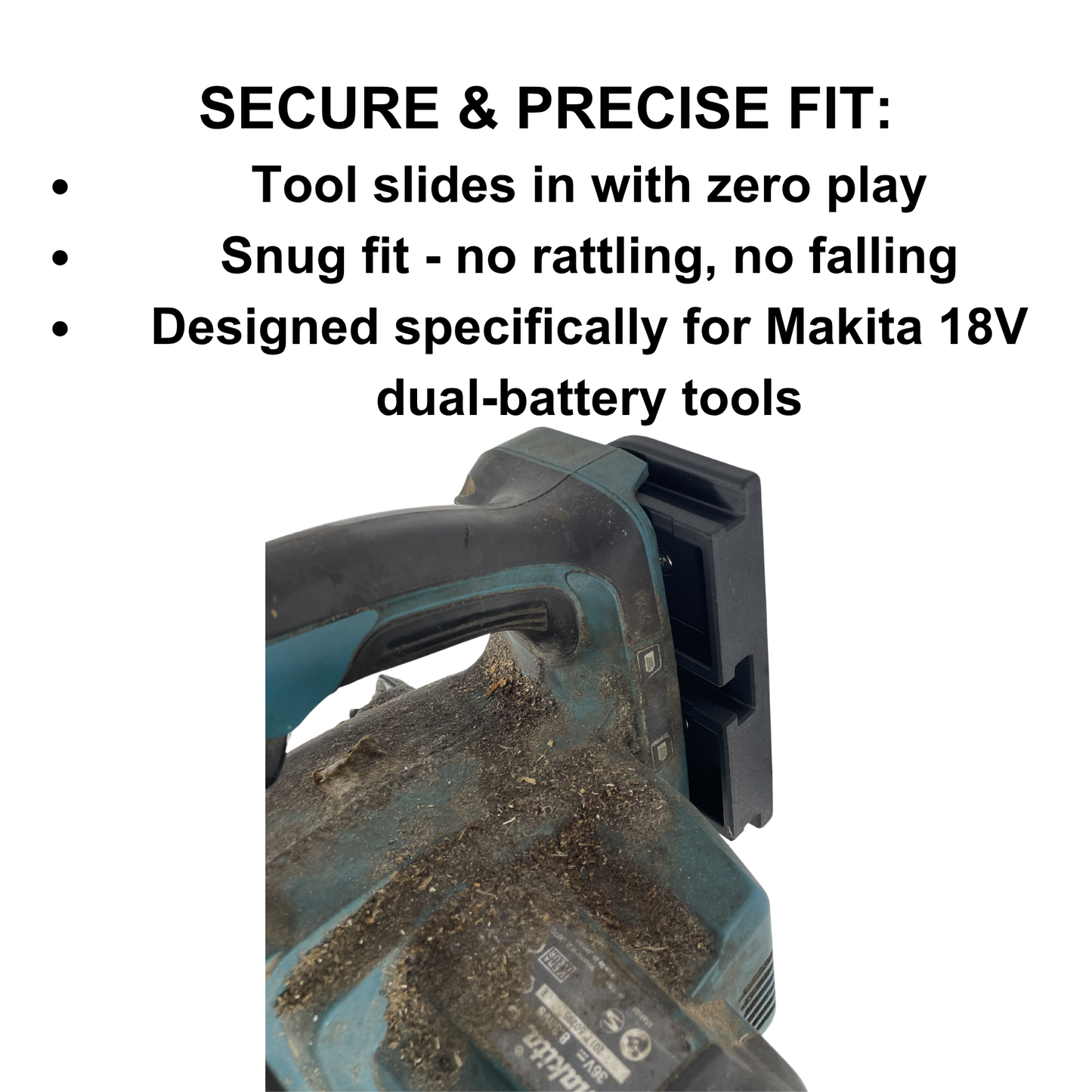 KIBERG Wandhalterung für Makita 18V Dual-Akku-Werkzeuge | High & Low Profile | Heckenschere & Kettensäge