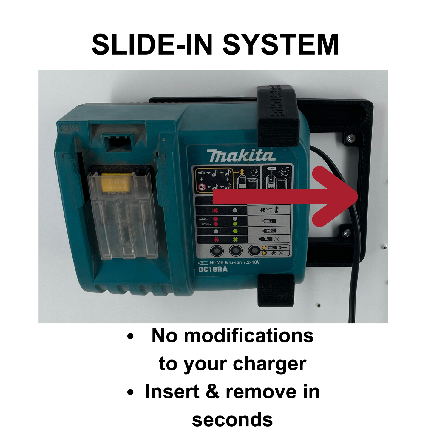 Makita DC18RA Ladegerät-Wandhalterung