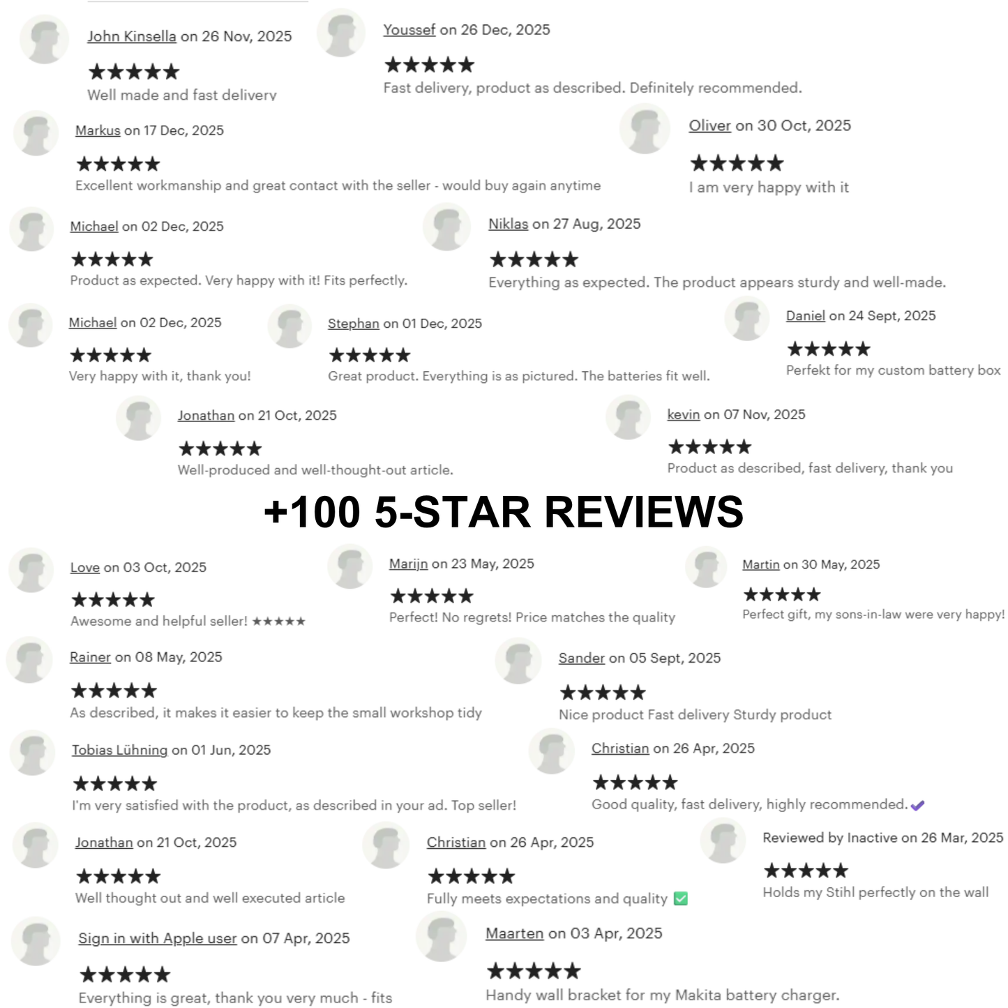 Akku-Wandhalterung für Milwaukee M12 | Click-in-System | Werkstatt & Transporter