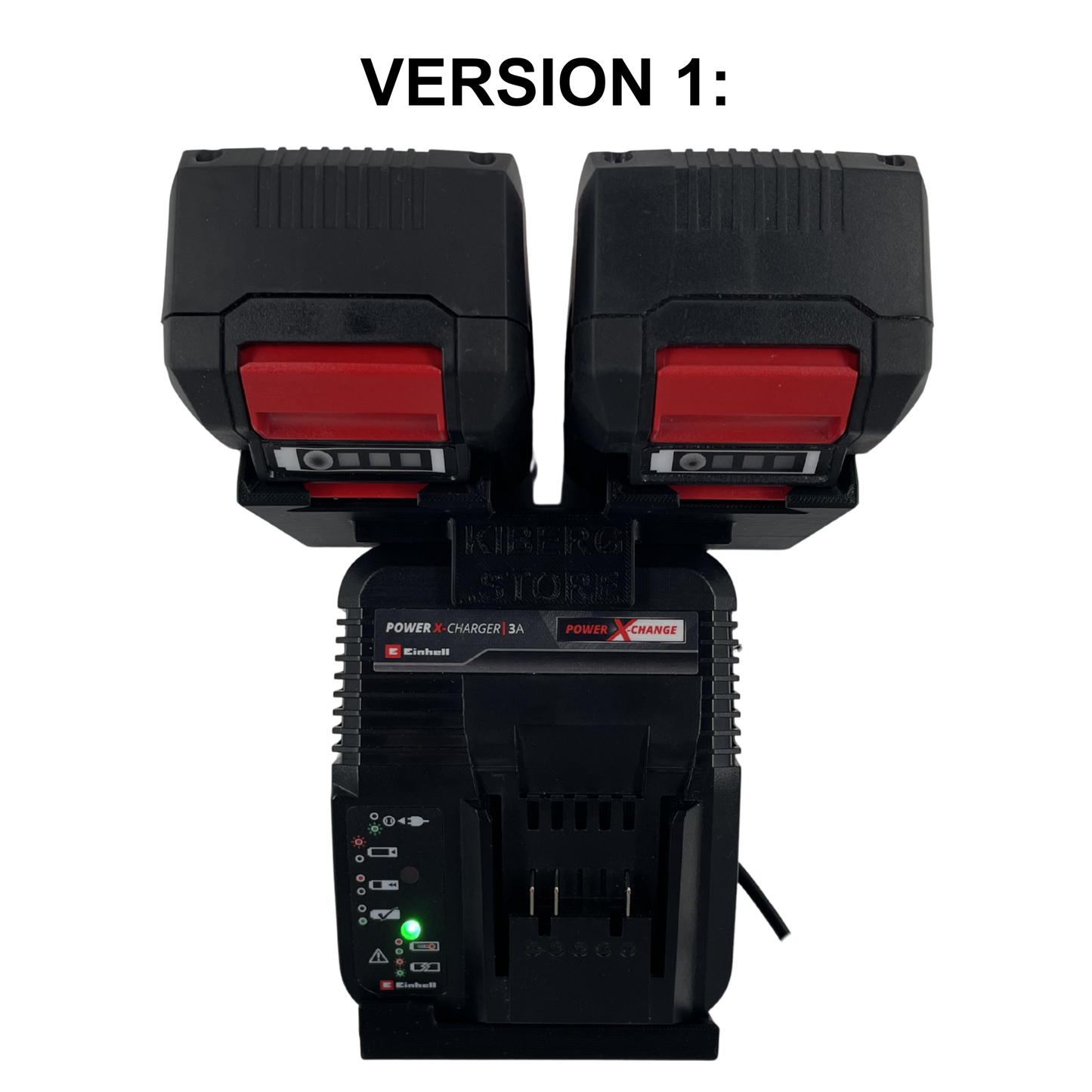 Einhell Power X-Charger 3A Wandhalterung mit Akkuhalter (2 oder 4 Akkus)