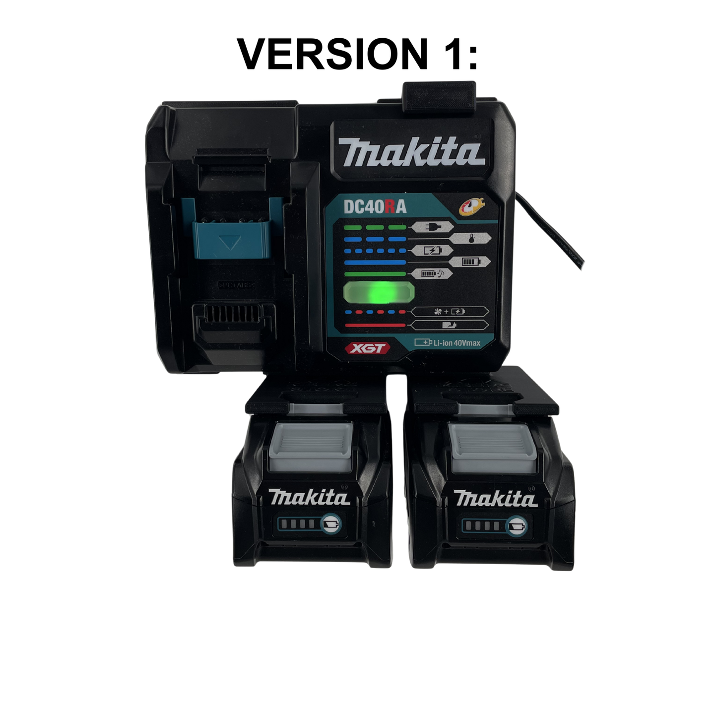 Makita DC40RA Wandhalterung mit Akkuhalter (2-4 Akkuplätze)
