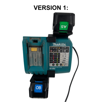 Makita DC18RA Wandhalterung mit Akkuhalter (2–4 Akkuplätze)