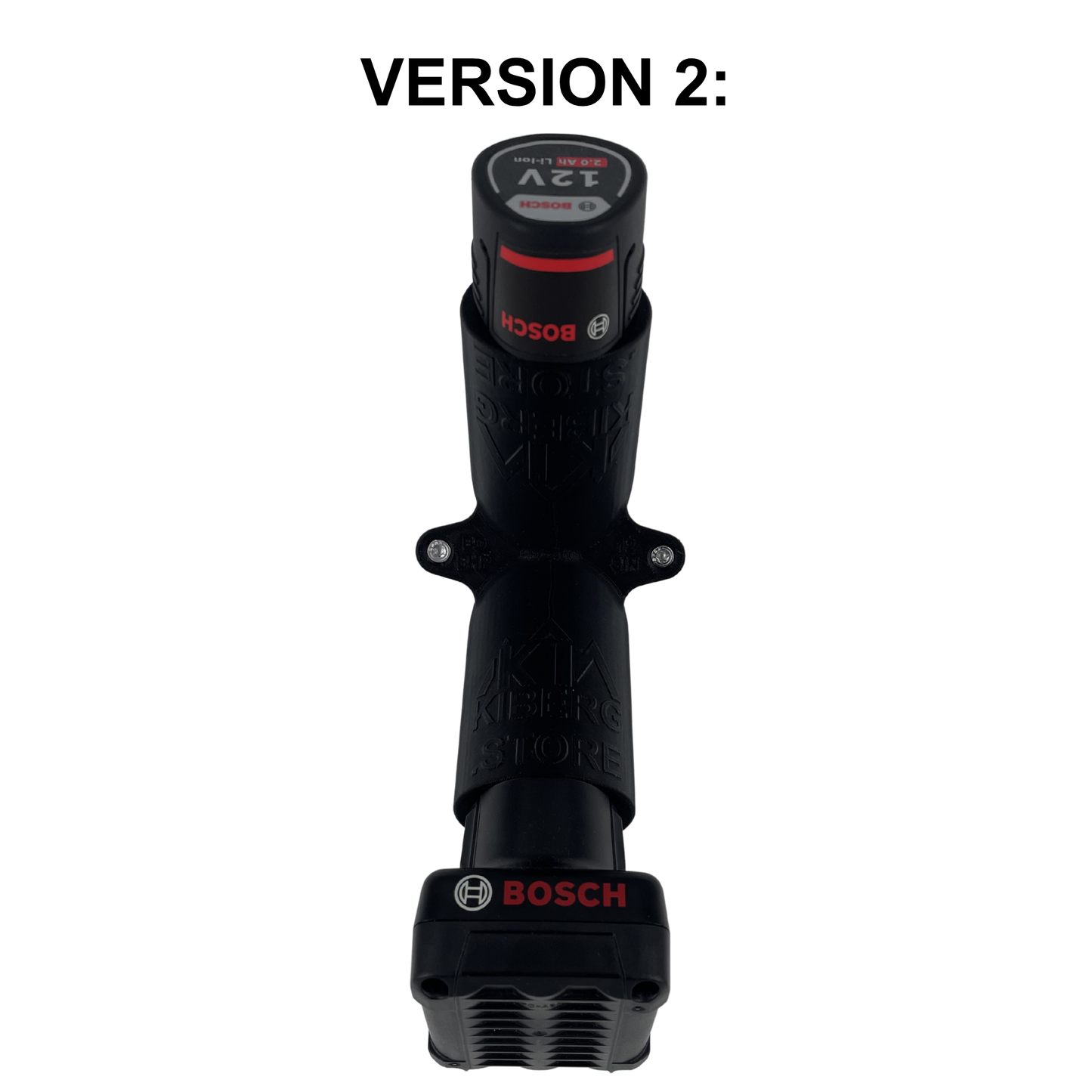 KIBERG Akku-Wandhalterung für Bosch 12V & Ampshare 12V | Click-In Lock | 2 oder 4 Akku-Plätze | Werkstatt